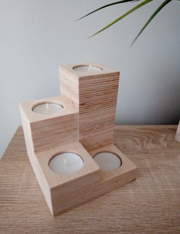 Świecznik kostka 2
