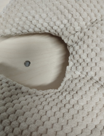 Półka okrągła Ø 45 z wycięciem na słup 2