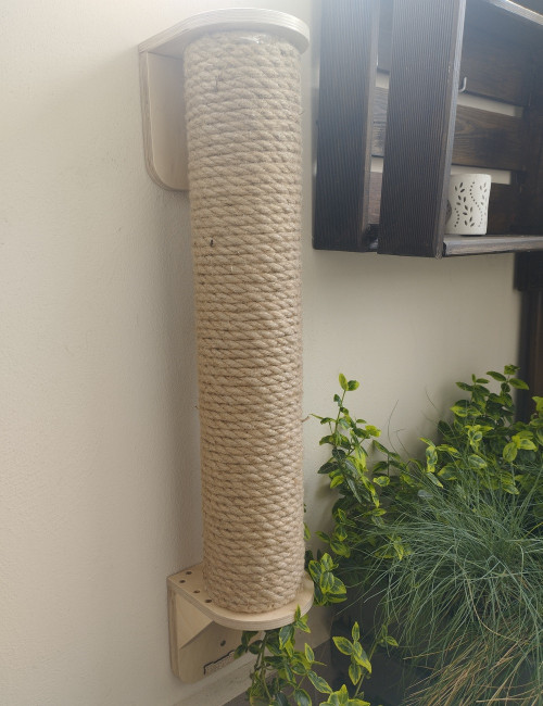 Słup dla kota SNP  drewniany na balkon/wolierę  Ø12