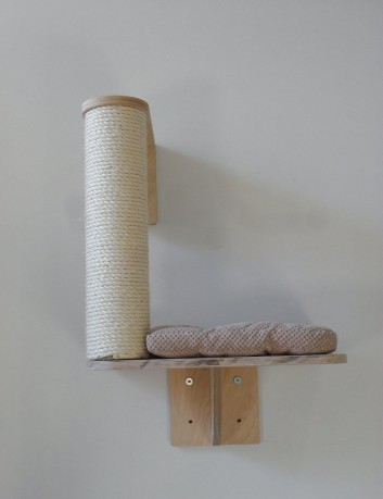 Półka ze słupem do drapania dla kota SNO 1