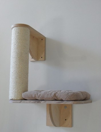 Półka ze słupem do drapania dla kota SNO 1 2