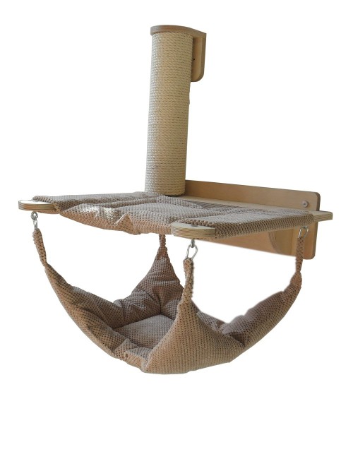 Hamak dla kota- C1 SNP podwójny ze słupem