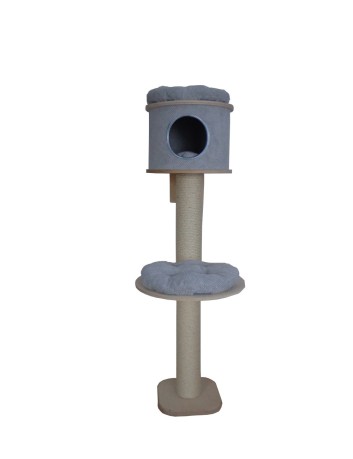 Drapak z budka dla kota SNO 8A